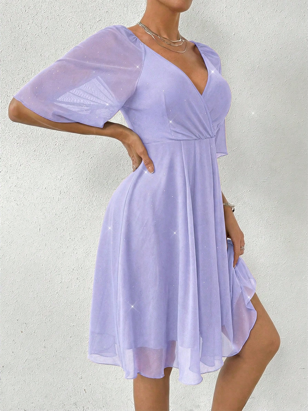 Rochie midi SHEIN, mov