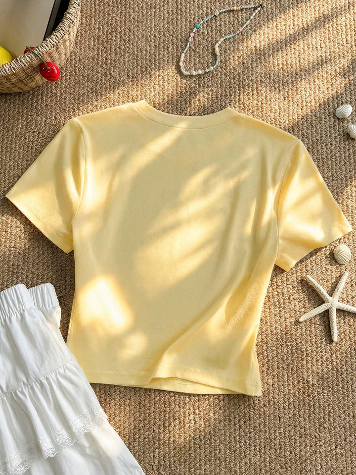 Tricou SHEIN, galben