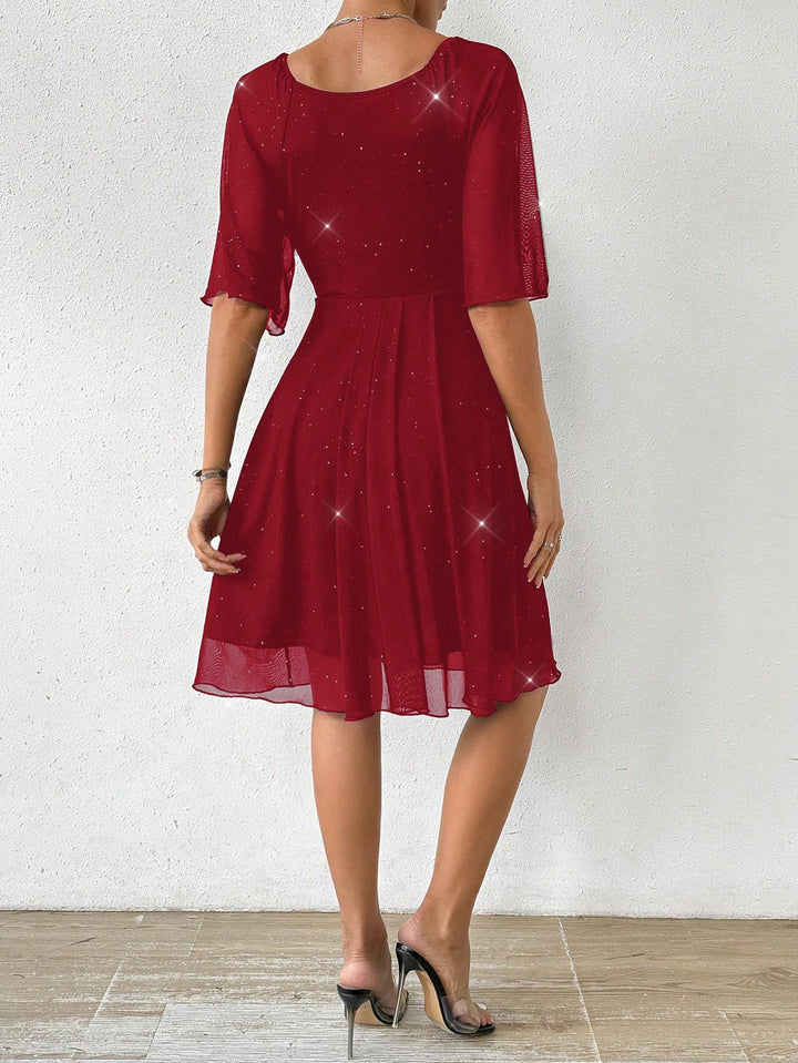 Rochie midi SHEIN, vișiniu