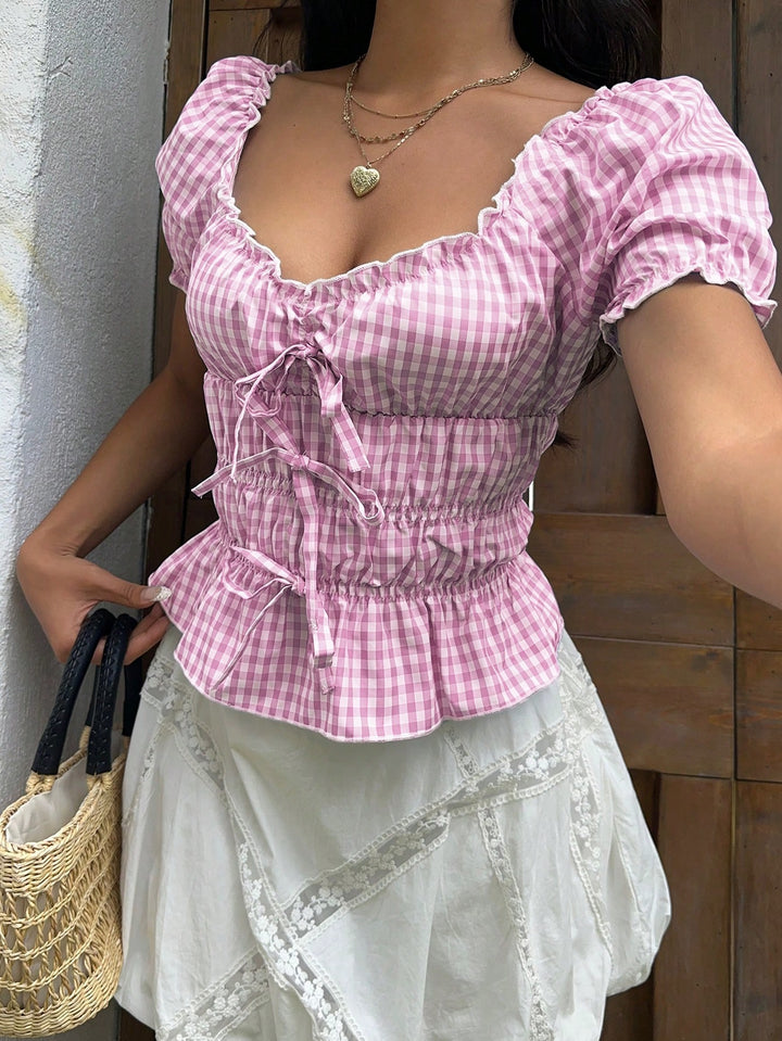 Cămașă casual SHEIN, roz