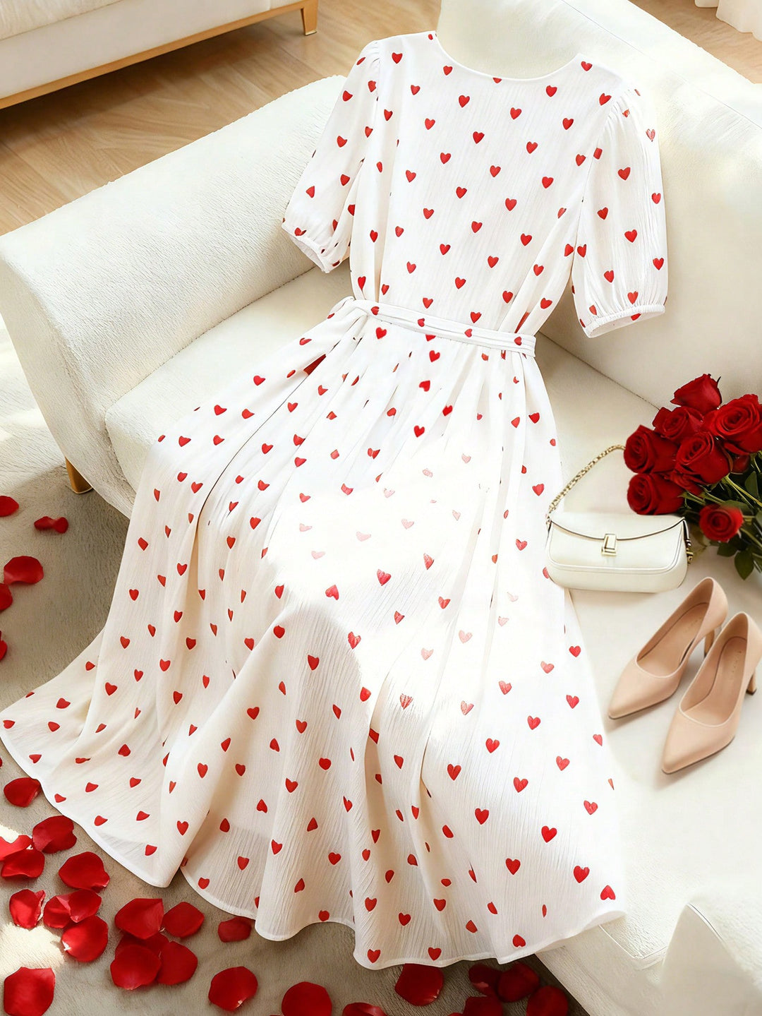 Rochie maxi SHEIN, alb