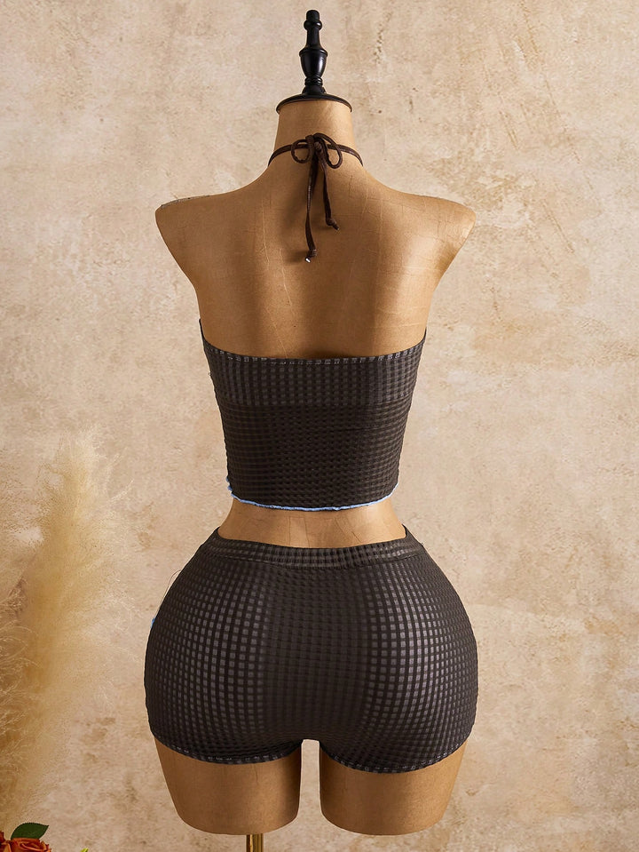 Costum de baie SHEIN, mix culori