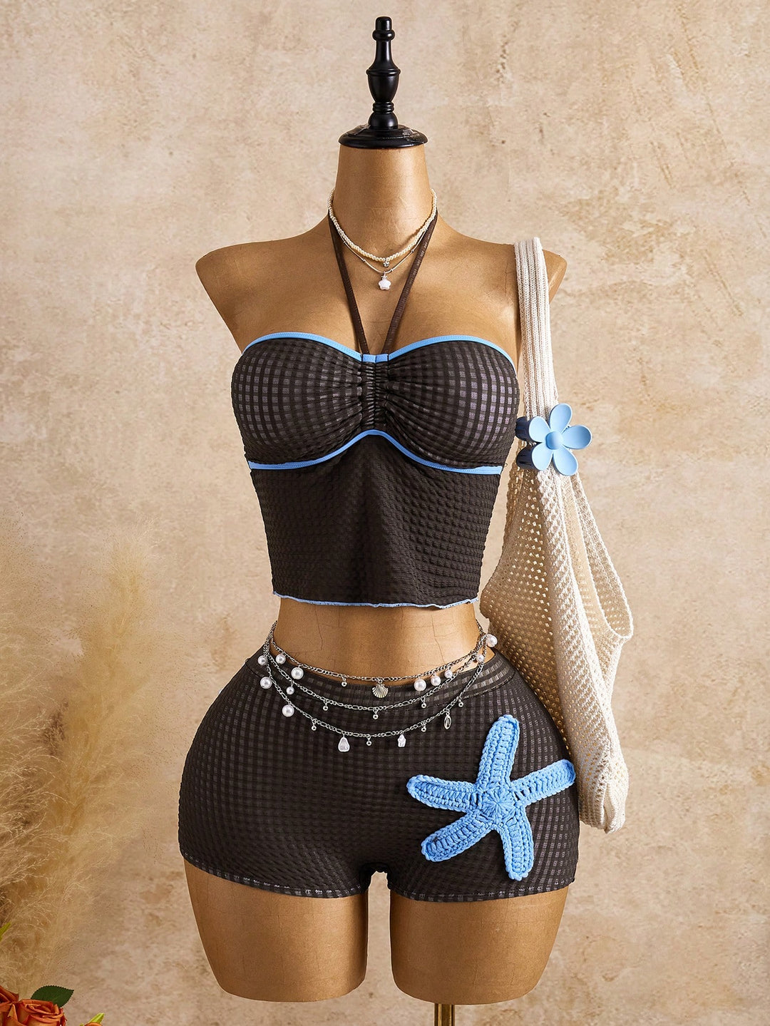 Costum de baie SHEIN, mix culori
