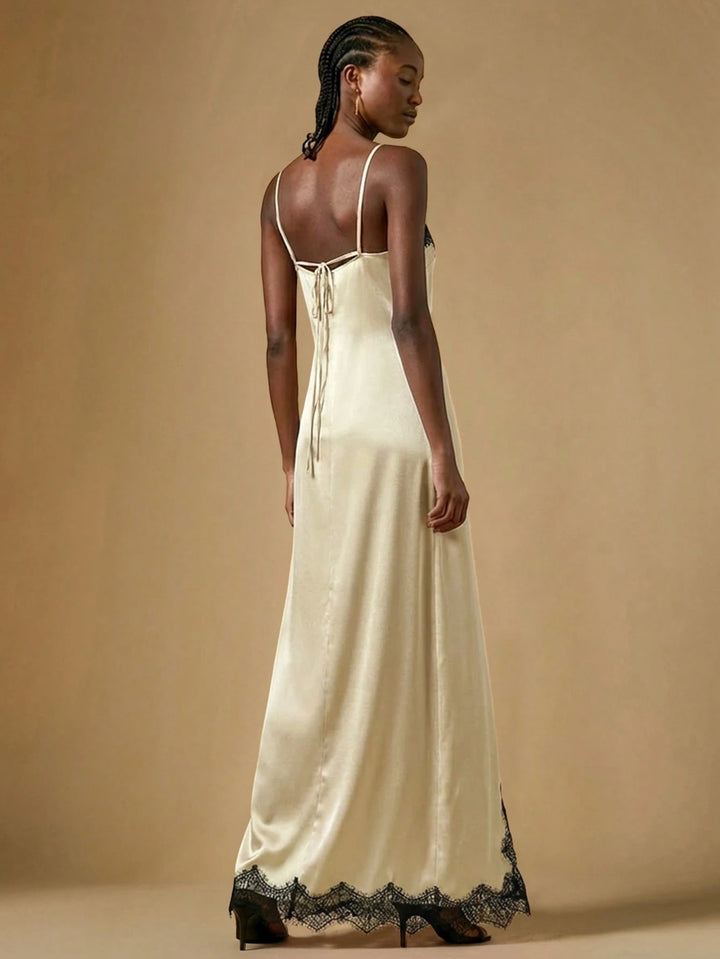 Rochie maxi SHEIN, crem
