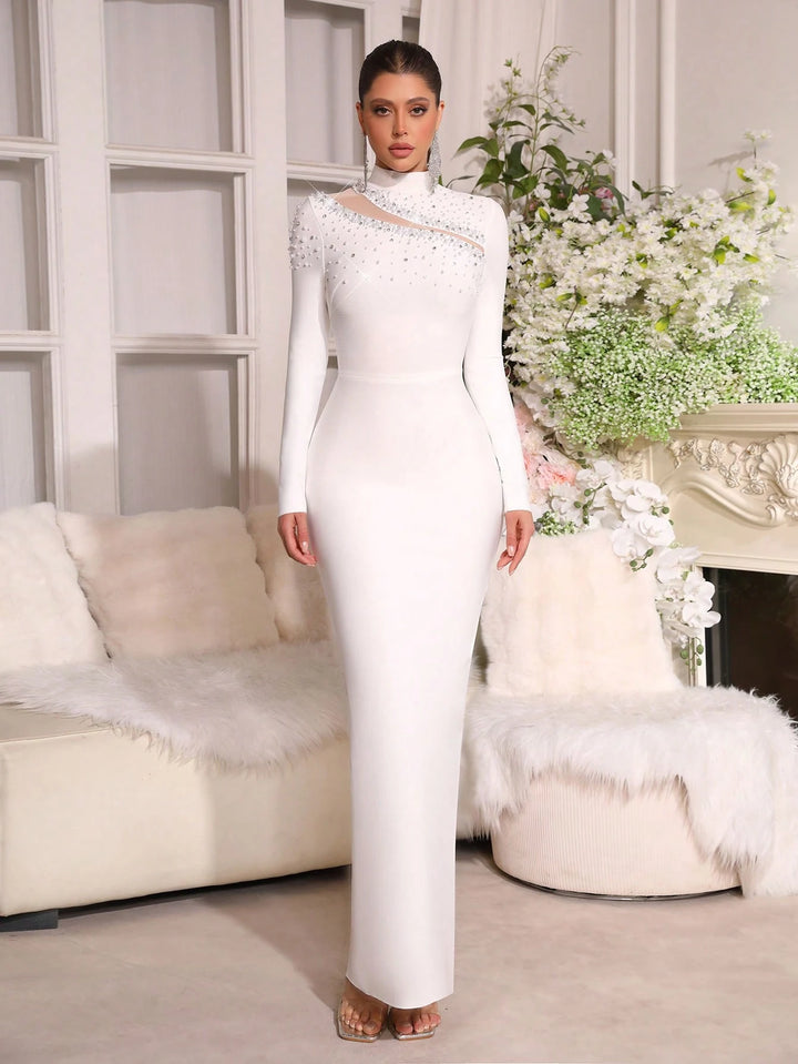 Rochie de ocazie SHEIN, alb