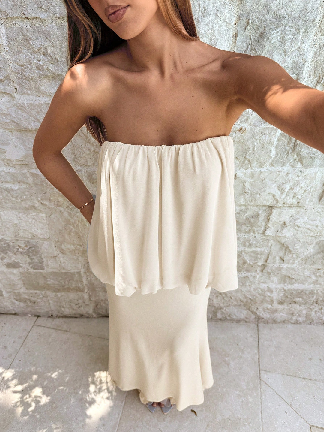 Rochie maxi SHEIN, portocaliu