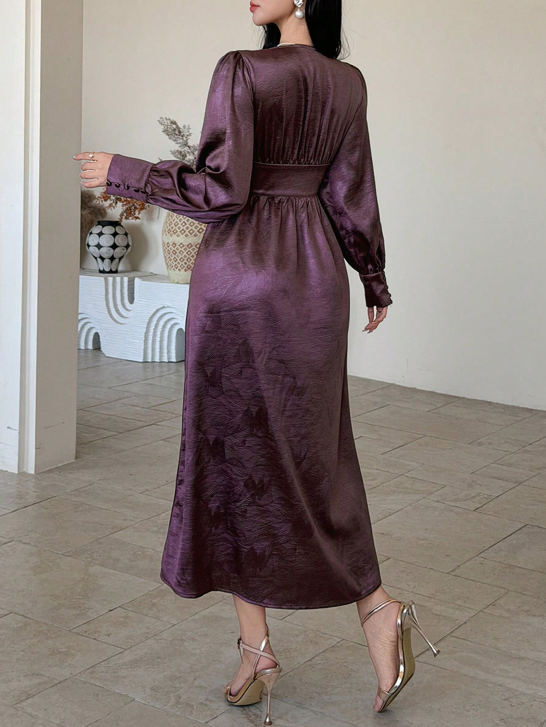 Rochie midi SHEIN, mov