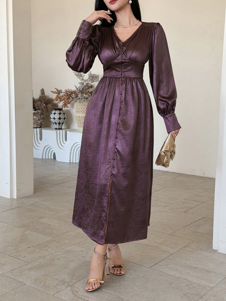Rochie midi SHEIN, mov