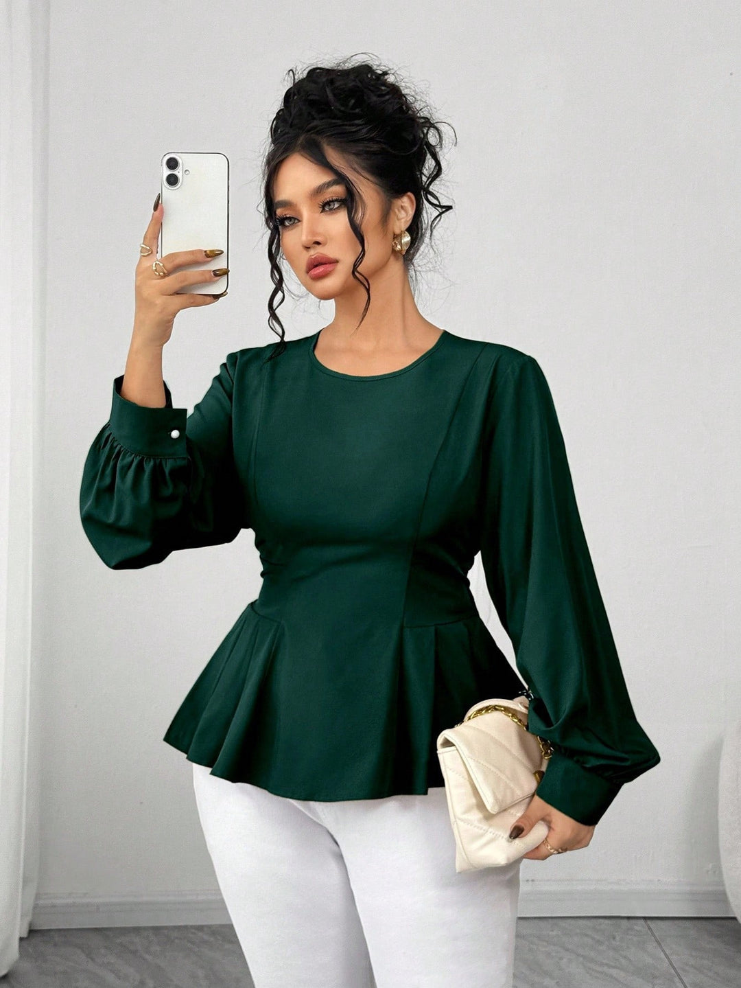 Bluză SHEIN, verde