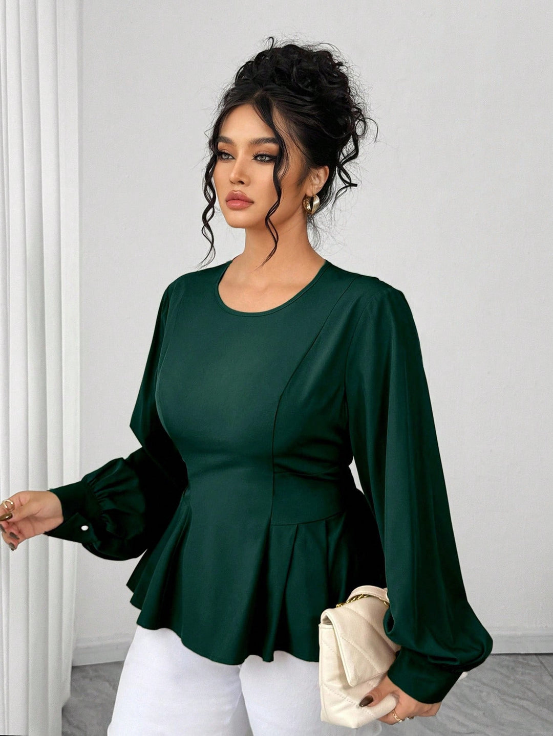 Bluză SHEIN, verde
