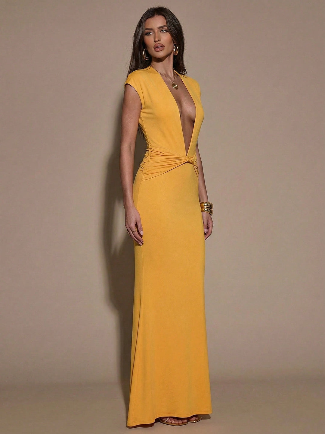 Rochie maxi SHEIN, galben