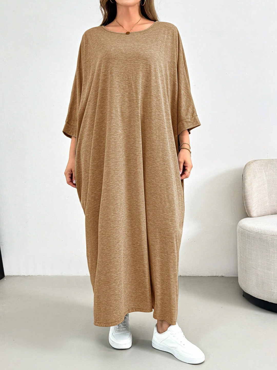 Rochie maxi SHEIN, maro