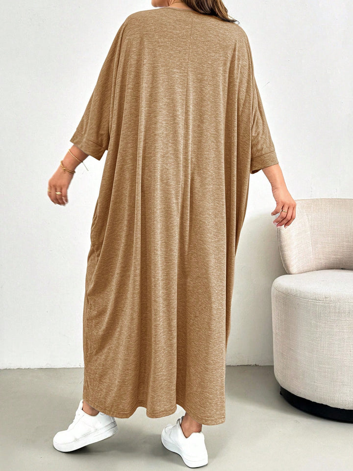 Rochie maxi SHEIN, maro