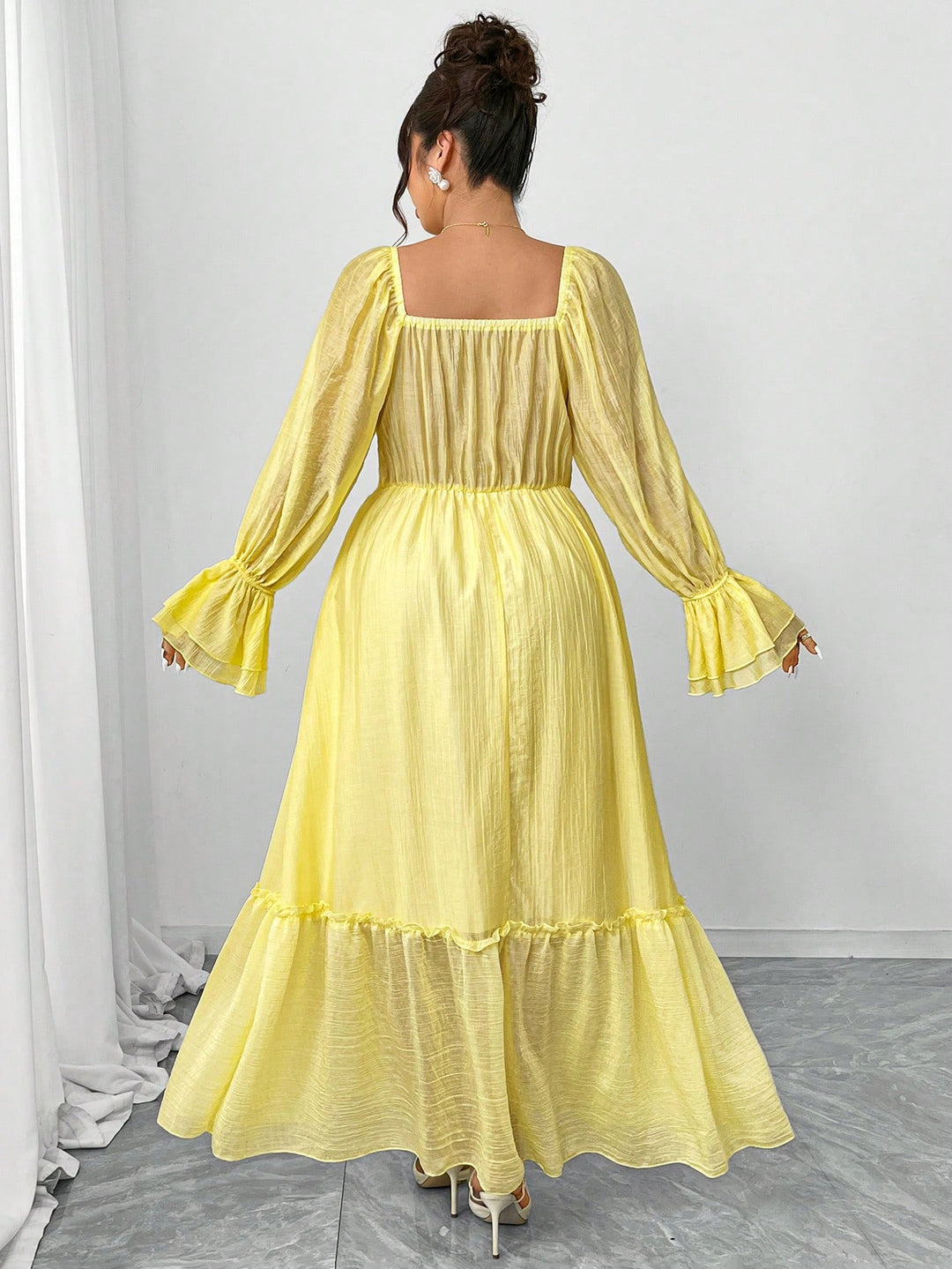 Rochie maxi SHEIN, galben
