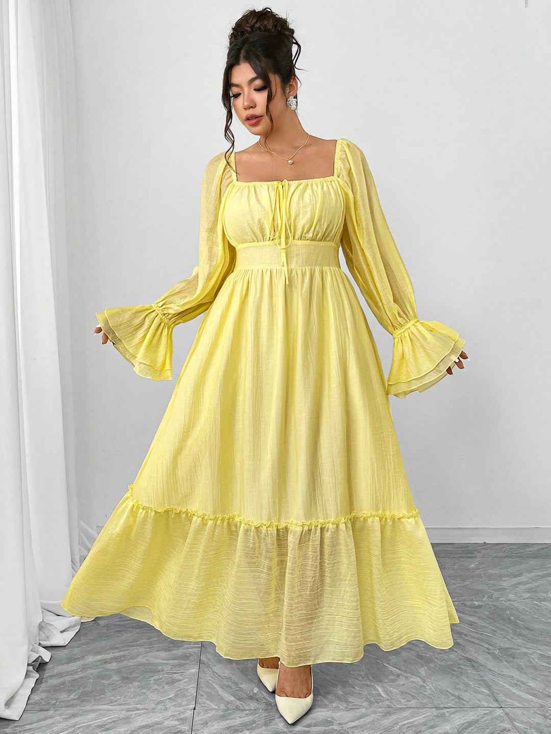 Rochie maxi SHEIN, galben