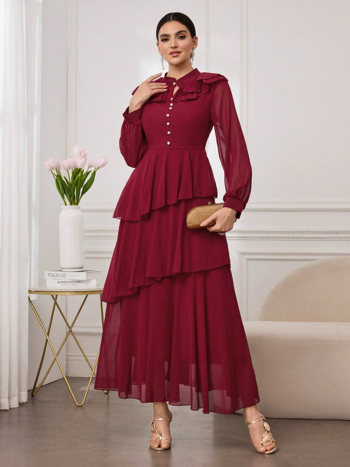 Rochie maxi SHEIN, vișiniu