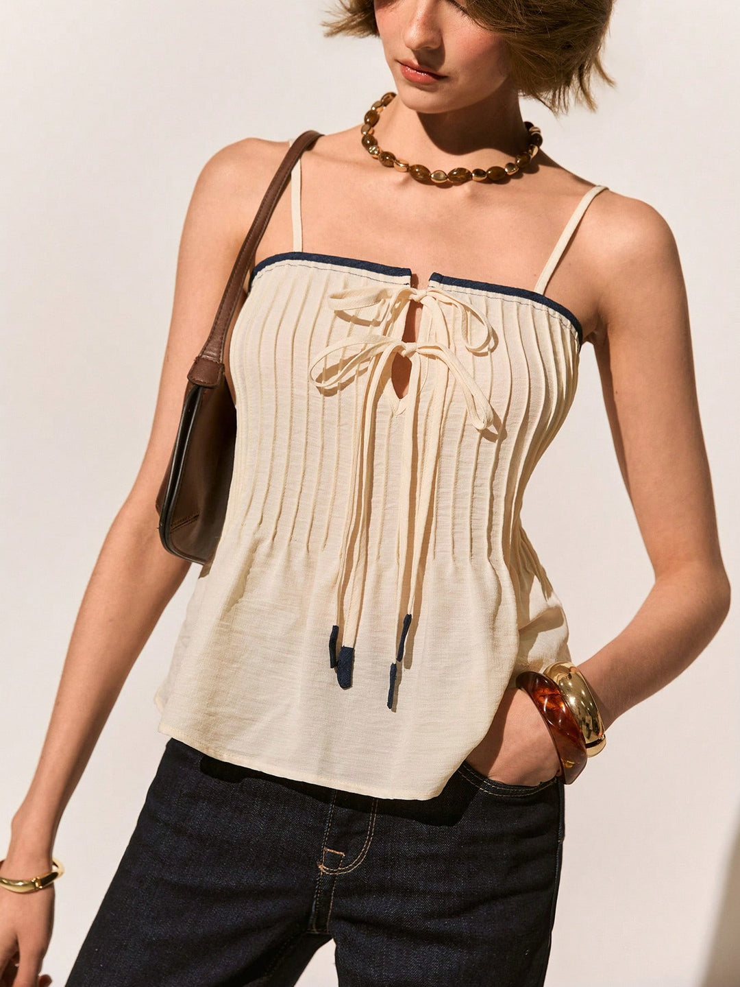 Top SHEIN, portocaliu