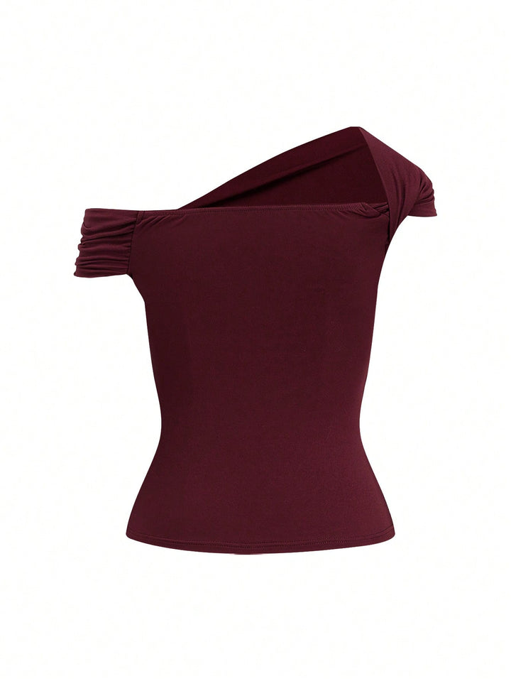 Tricou SHEIN, vișiniu