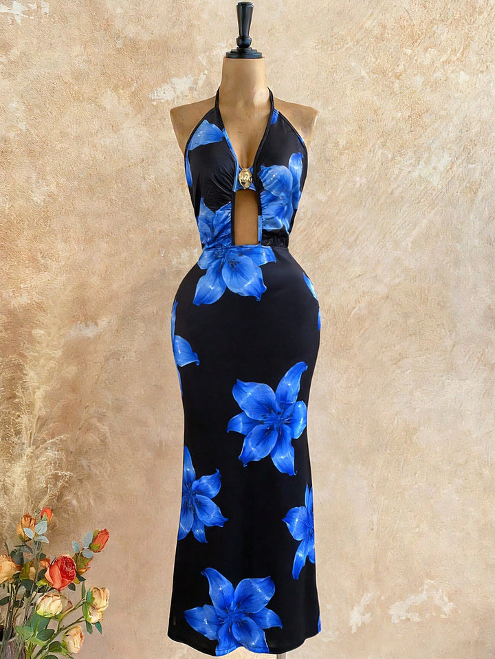 Rochie maxi SHEIN, mix culori