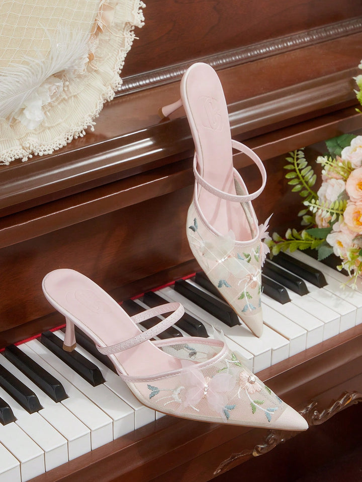 Pantofi cu toc SHEIN, roz