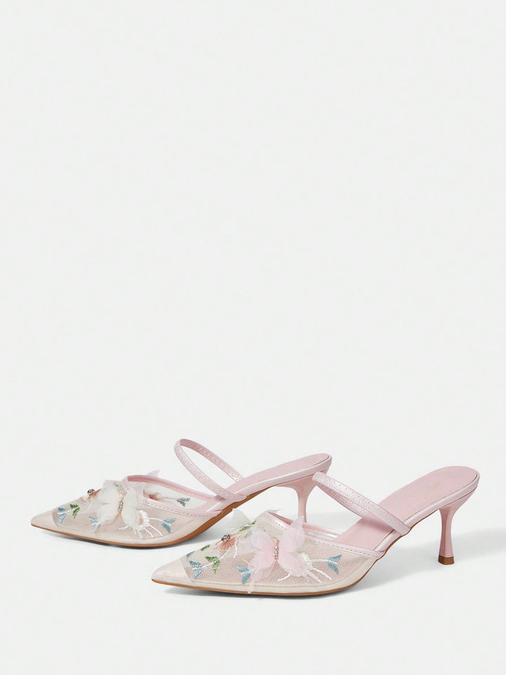 Pantofi cu toc SHEIN, roz