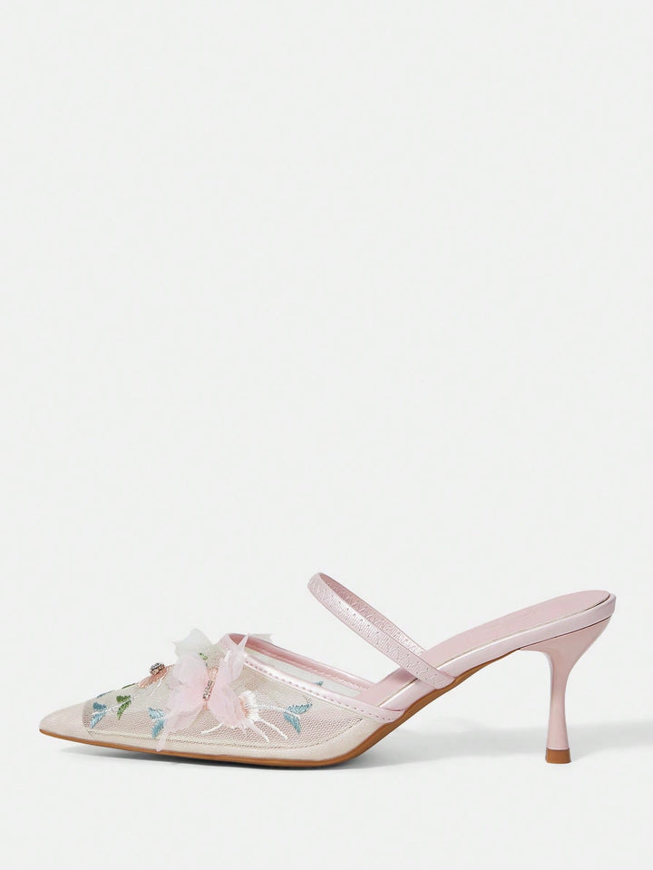 Pantofi cu toc SHEIN, roz