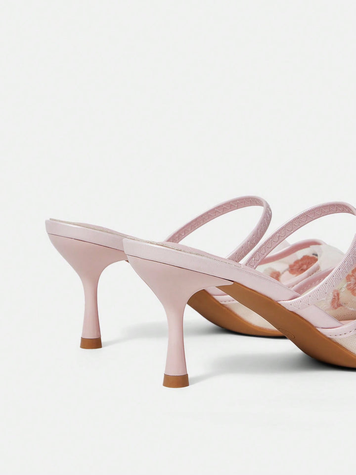 Pantofi cu toc SHEIN, roz