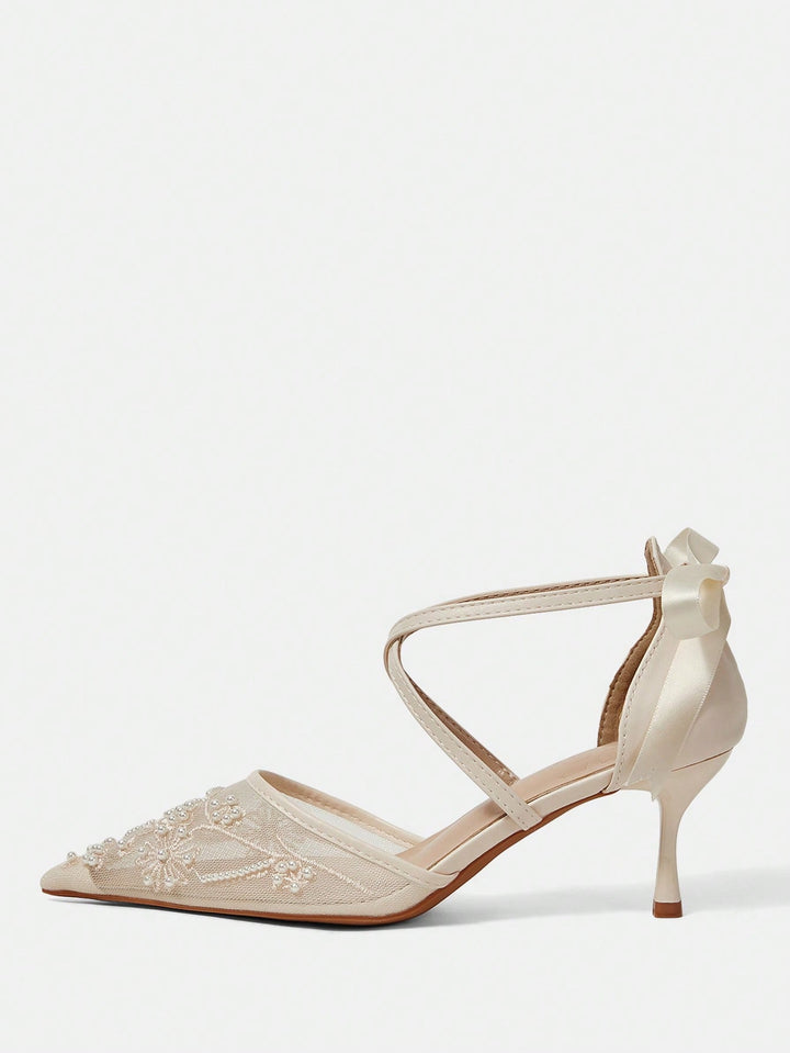 Pantofi cu toc SHEIN, bej