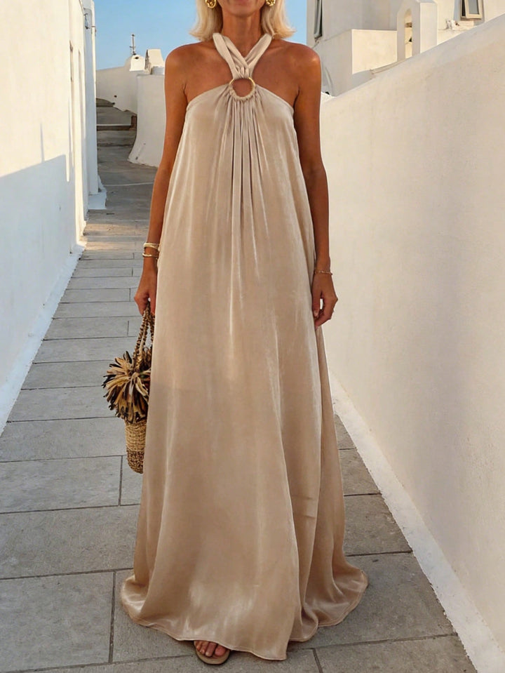 Rochie maxi SHEIN, auriu