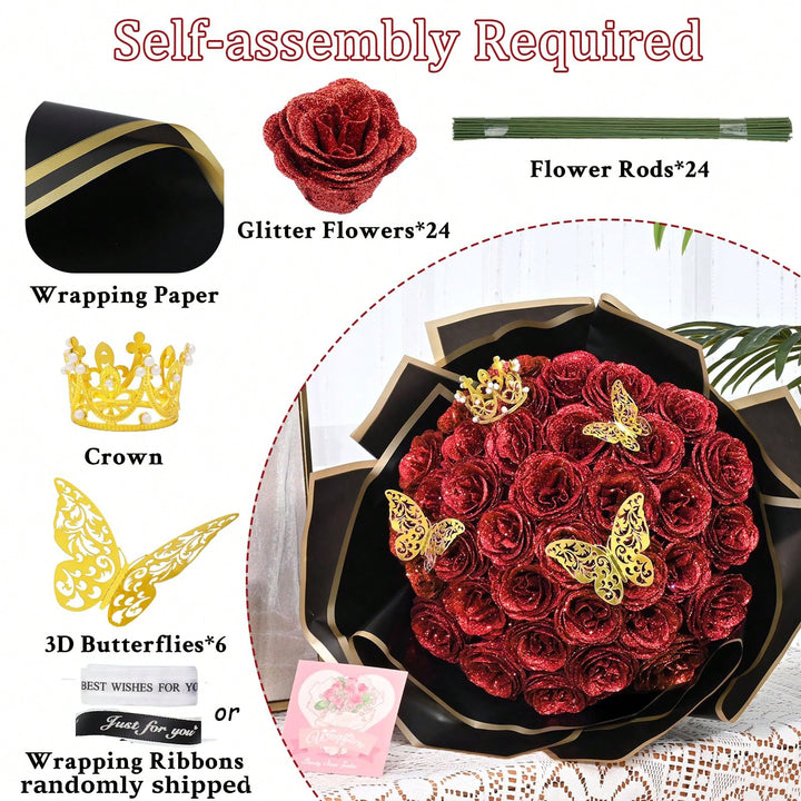 Floari artificiale SHEIN, mix culori