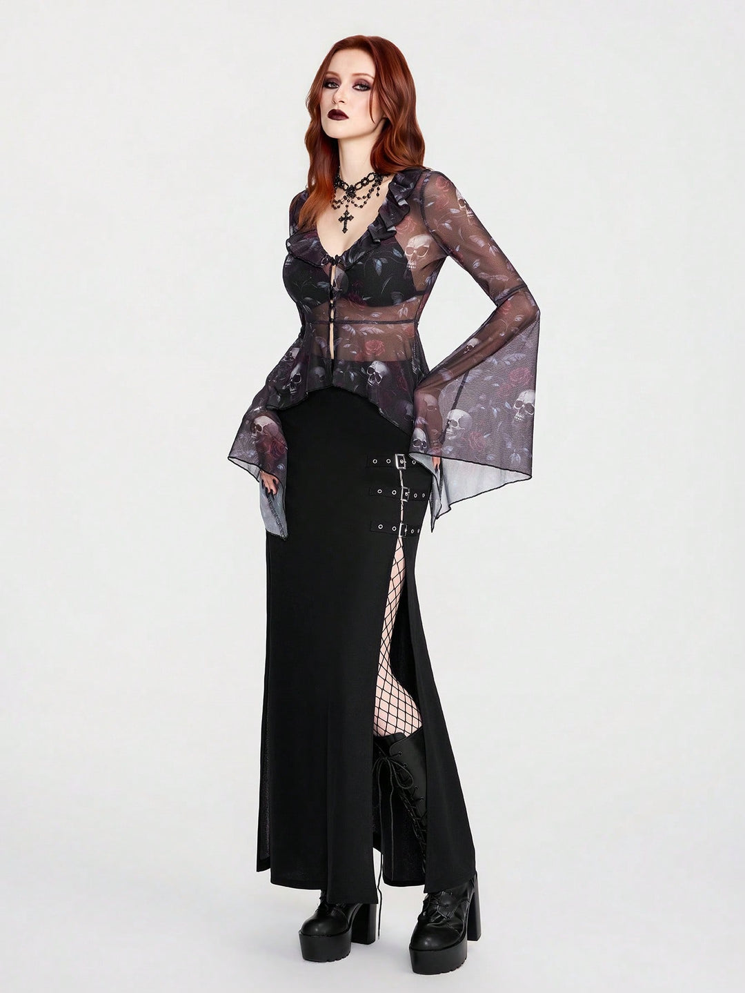 Top SHEIN, negru
