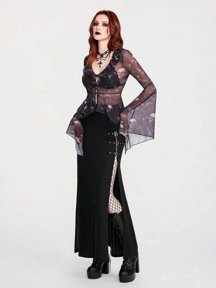 Top SHEIN, negru