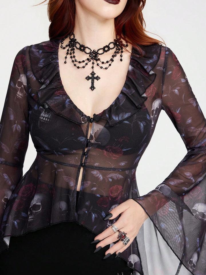Top SHEIN, negru