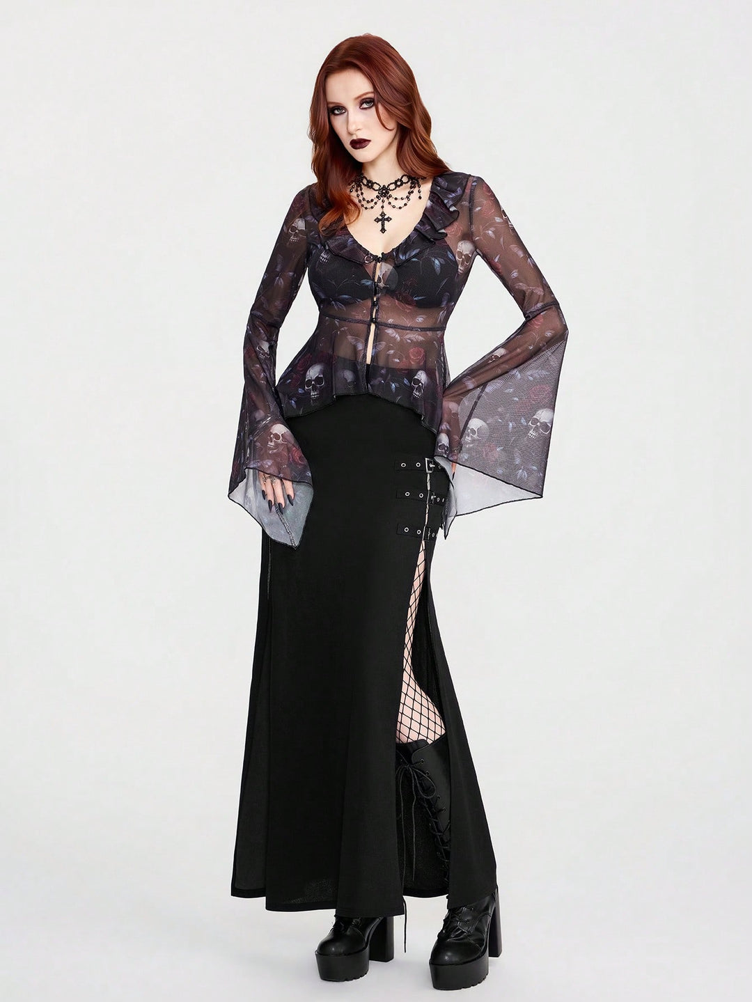 Top SHEIN, negru