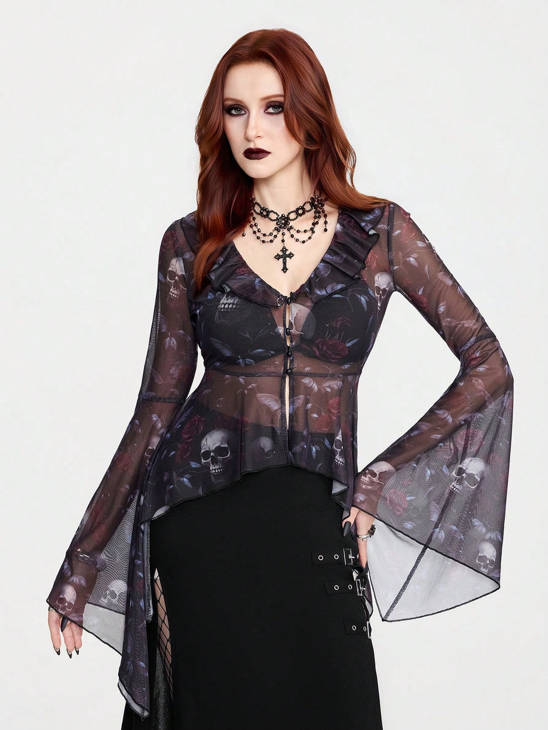 Top SHEIN, negru