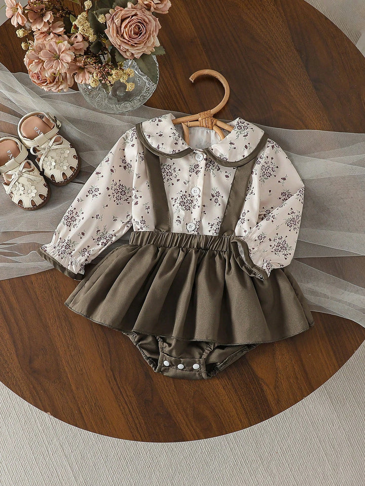 Set cămașă și salopetă SHEIN, mix culori