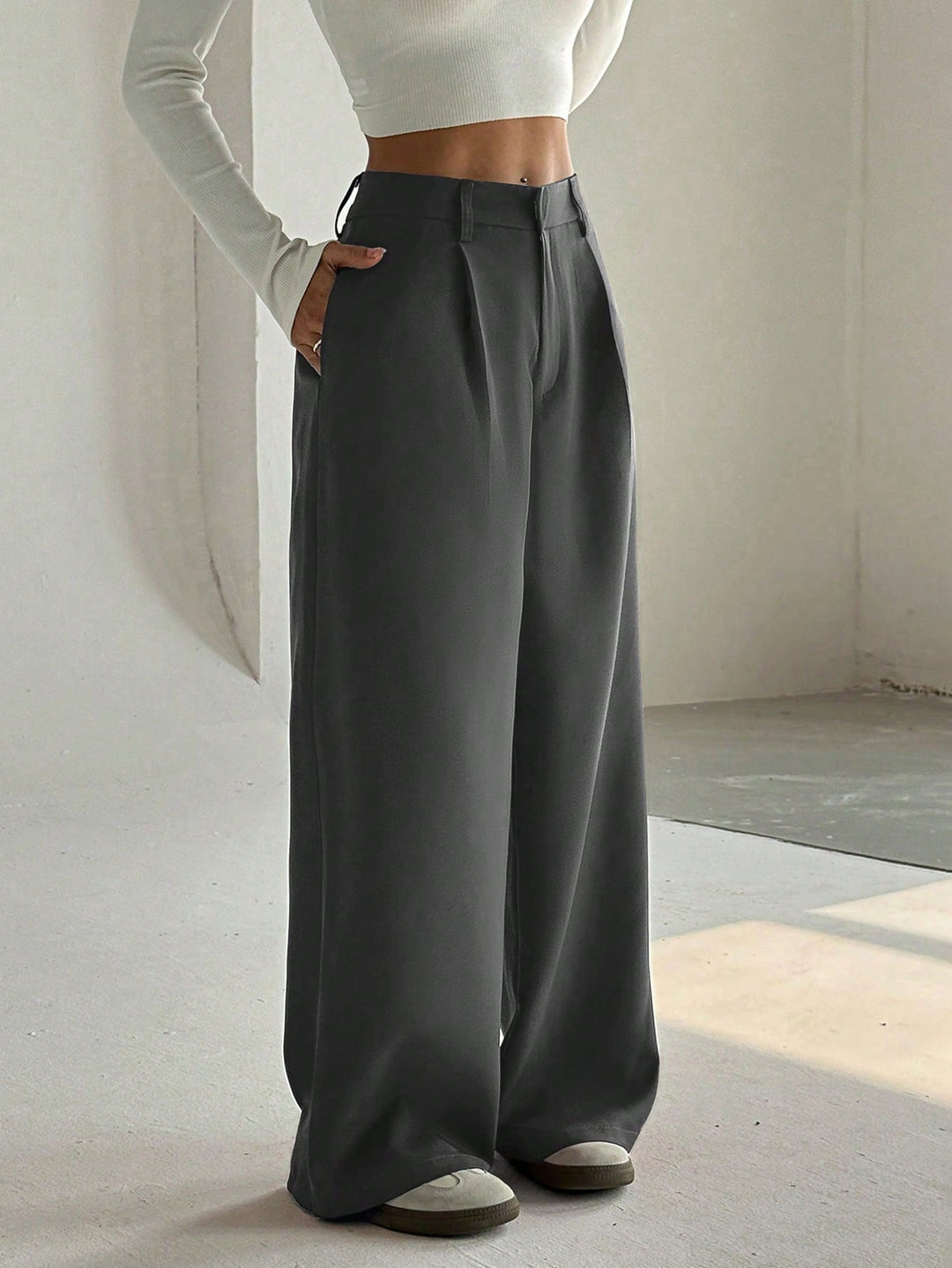 Pantaloni SHEIN, gri