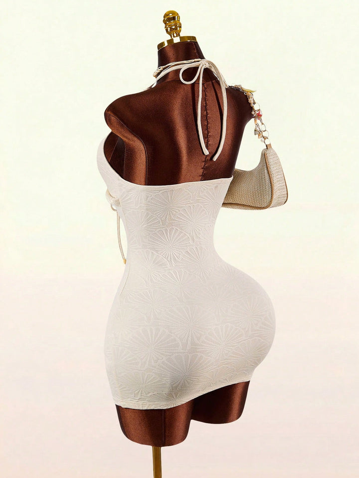 Rochie mini SHEIN, bej