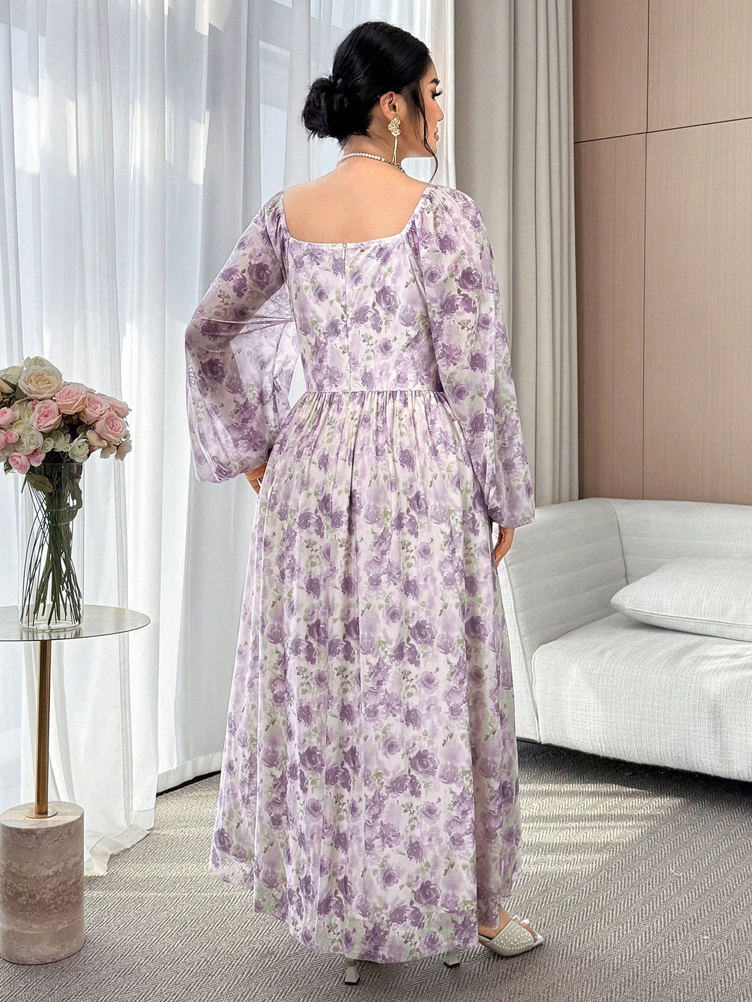 Rochie maxi SHEIN, mix culori