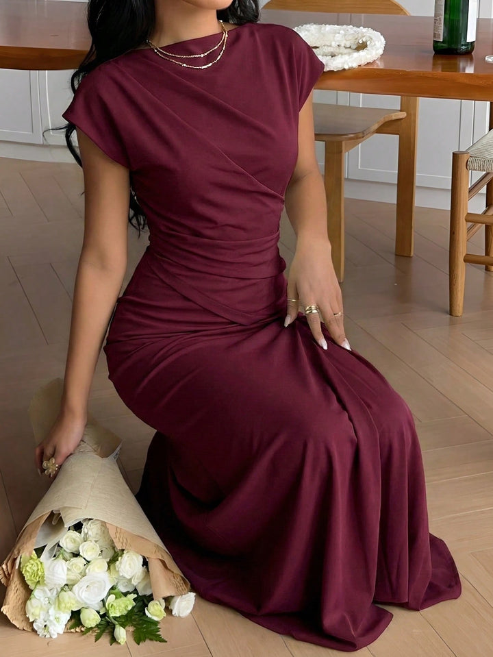 Rochie midi SHEIN, vișiniu