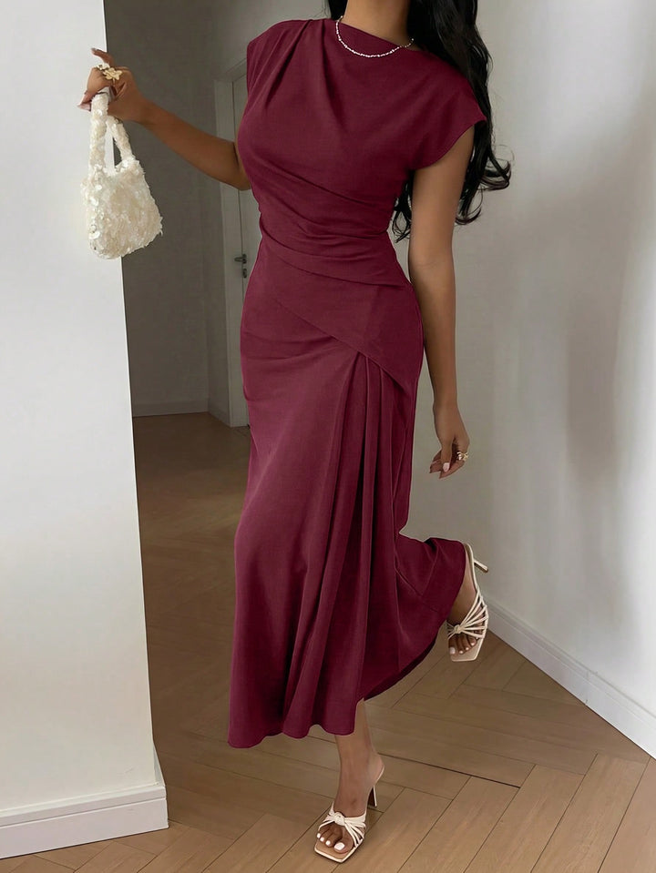 Rochie midi SHEIN, vișiniu