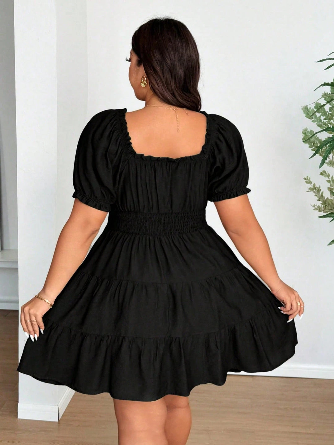 SHEIN mini ruha, fekete