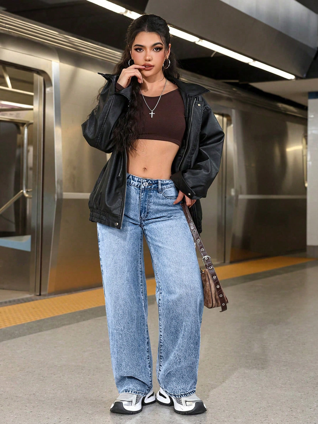 Jeans SHEIN, albastru