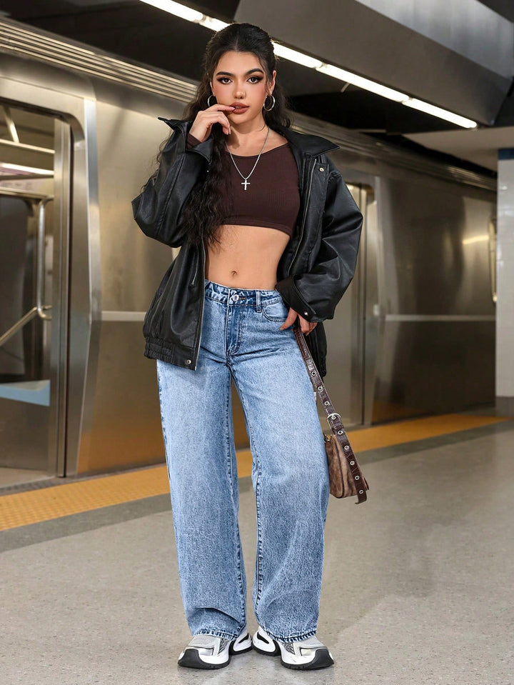 Jeans SHEIN, albastru