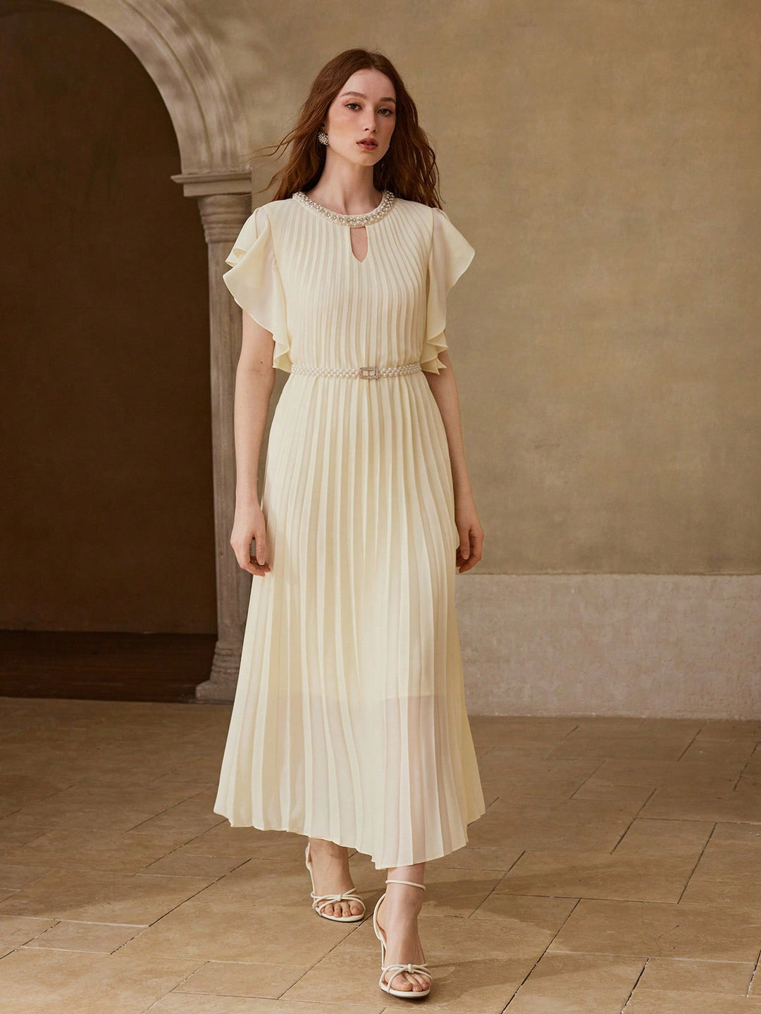 Rochie maxi SHEIN, portocaliu