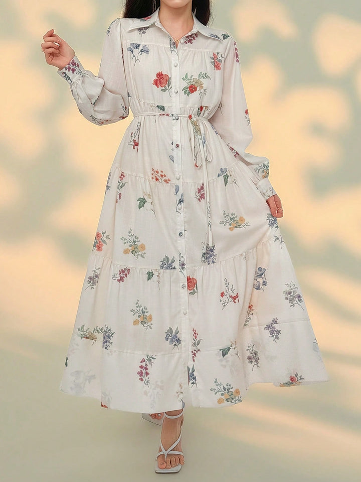 Rochie midi SHEIN, bej
