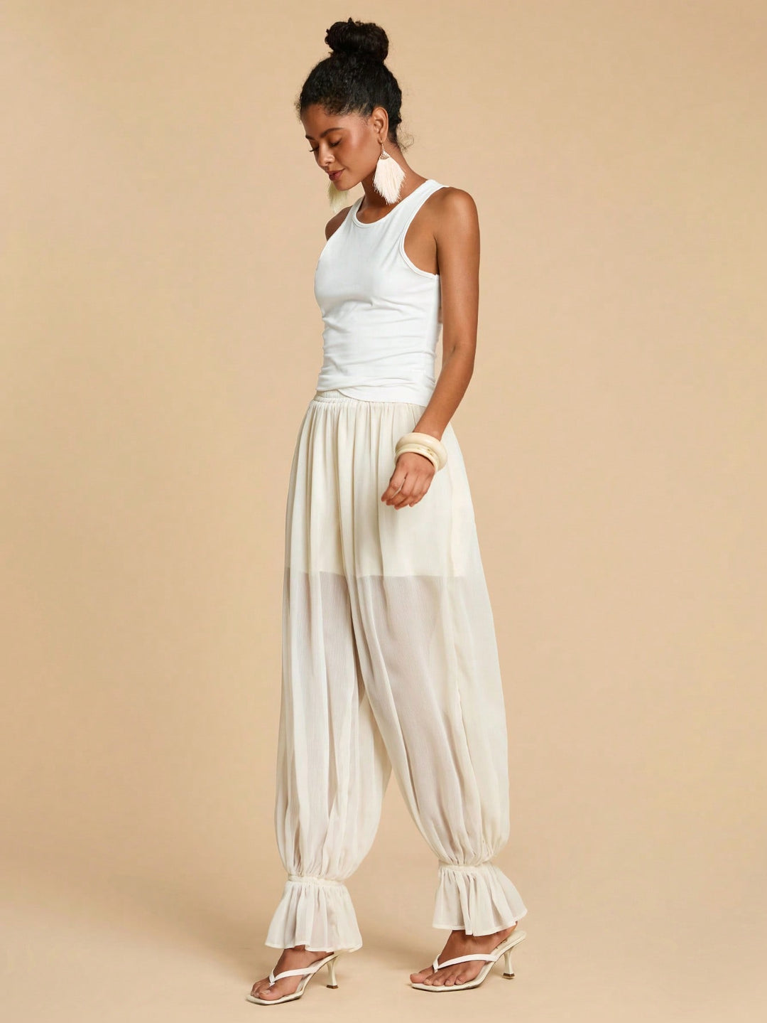 Pantaloni SHEIN, portocaliu