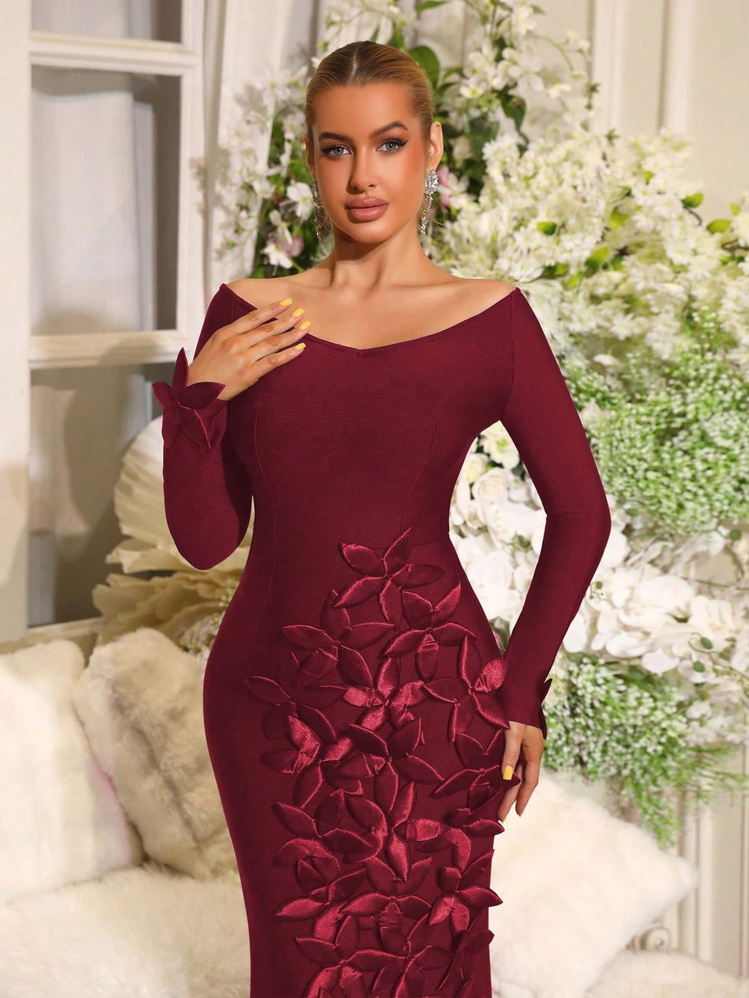 Rochie SHEIN, vișiniu