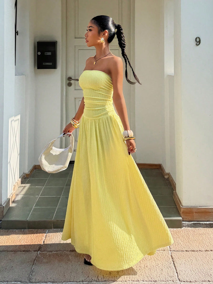 Rochie maxi SHEIN, galben