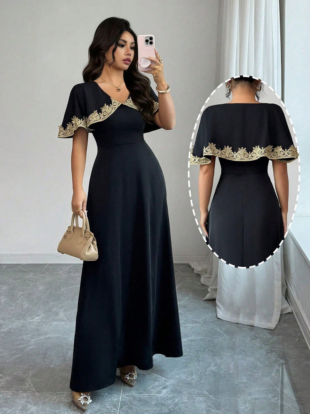 Rochie maxi SHEIN, negru
